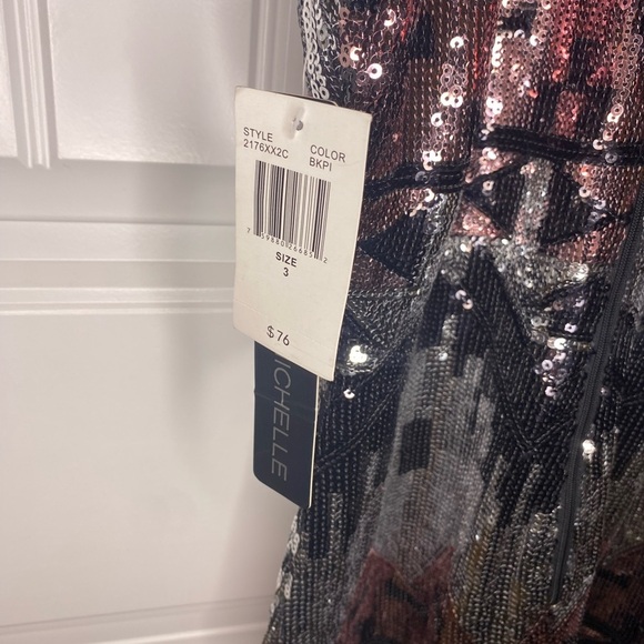 My Michelle tribal sequin halter dress - Picture 8 of 8